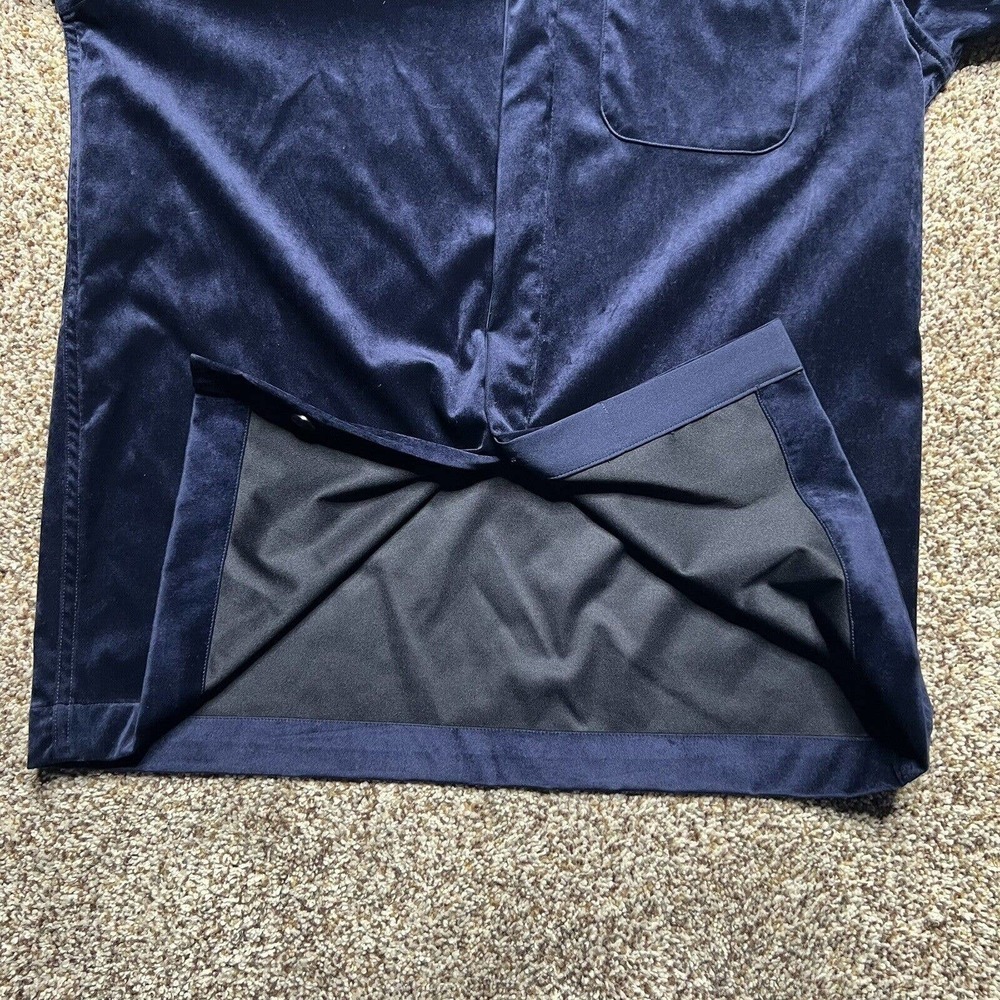 Armani Exchange Blue Velvet Button Down Shirt Mens Size Small Vintage Collared - Picture 8 of 11
